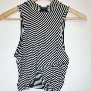 Stripped Cropped Top
